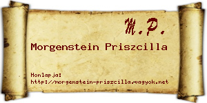 Morgenstein Priszcilla névjegykártya